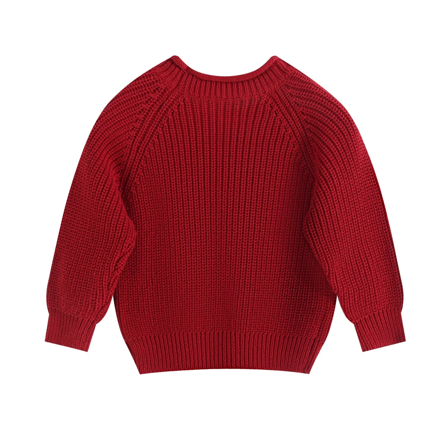 Girl Cotton Knit Pullover Embroidered Tulip Flower Sweater 2026 Spring Autumn 0-5Y Children Long Sleeve Clothing