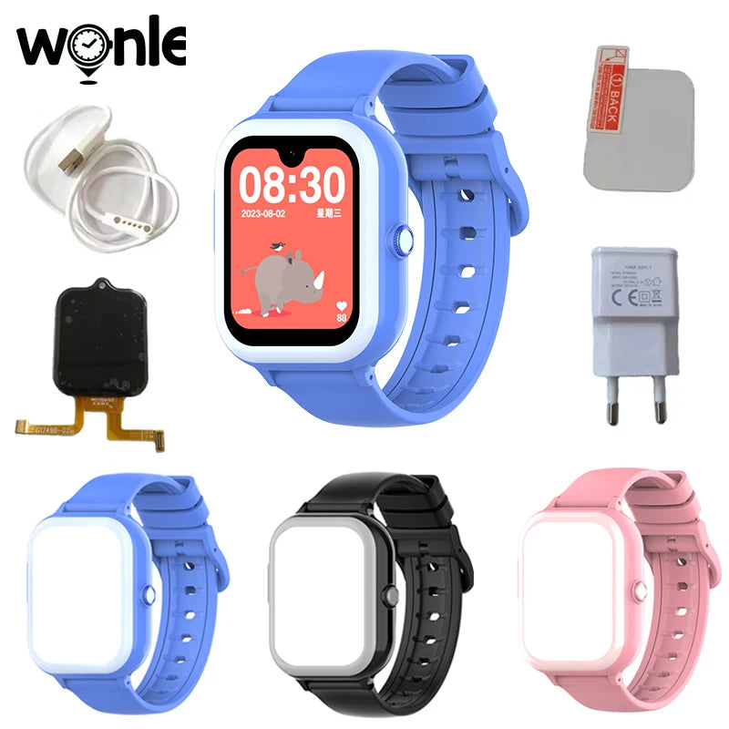 Wonlex KT31 Smart Watch for Children 4G SOS WIFI GPS Tracker AMOLED HD screen Video Call 900mAh Battery Kids SmartWatch Whatsapp