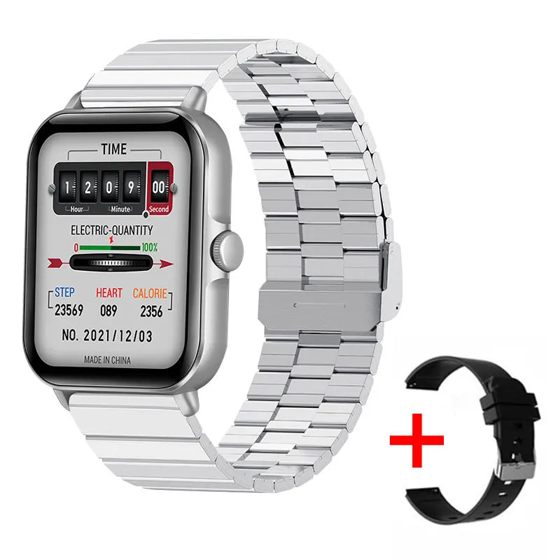 2025 2.01'' Smart Watch Bluetooth Call Play Music Smartwatch Fitness Clock Sport Waterproof Watches for Men Women iPhone Android