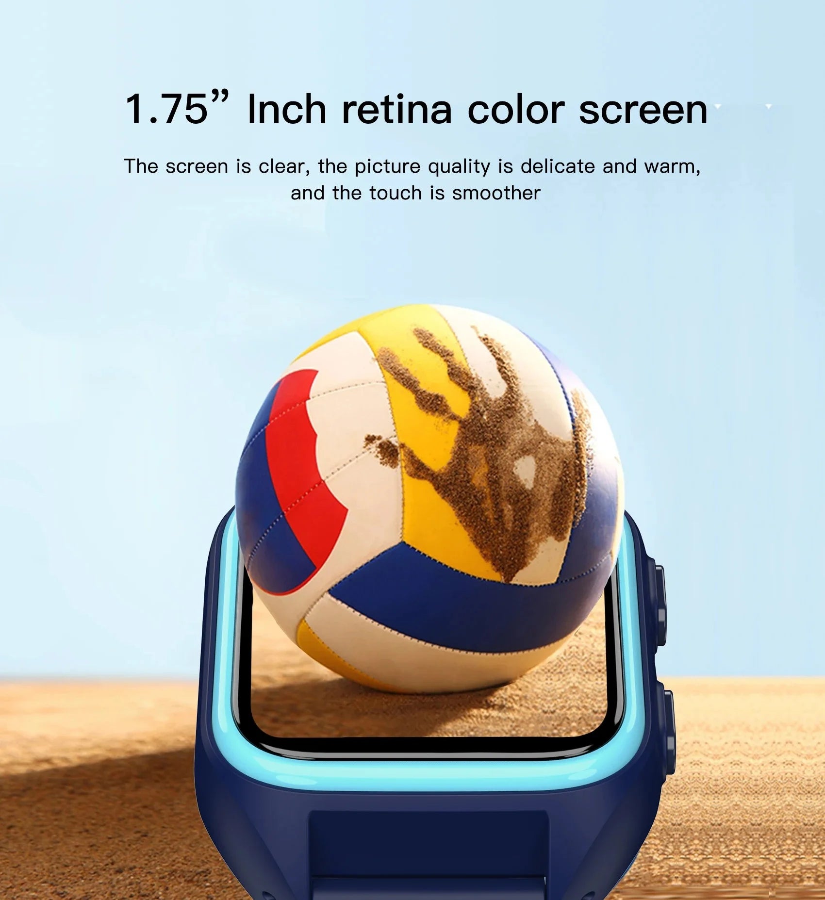 Blackview Z30 kids smart watch by I YAN with GPS, LBS, WiFi, 4G video call feature, black silicone strap and digital display
