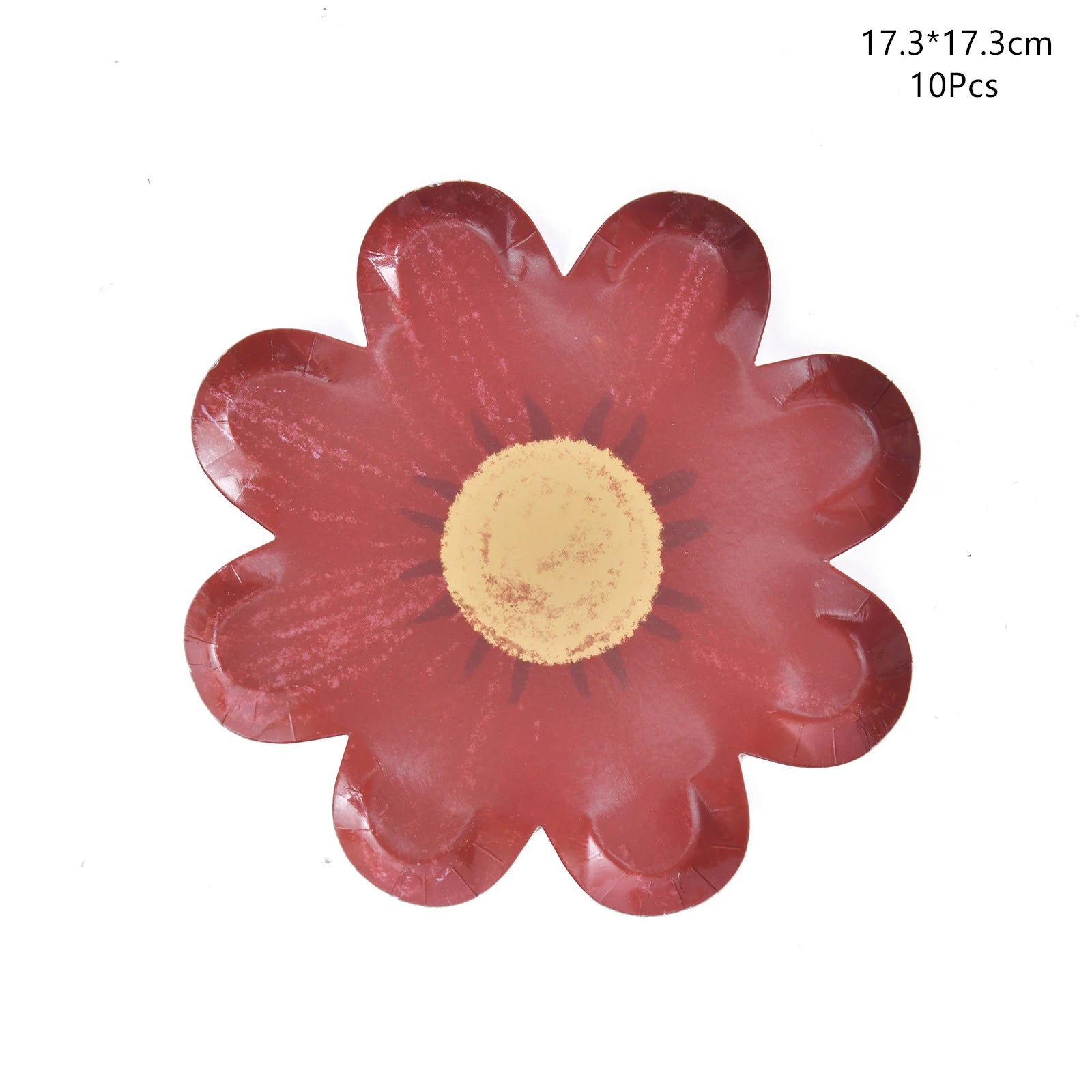 Disposable Daisy Paper Plate Flower Meal Plate Picnic Cake Plates Birthday Theme Party Decoration - I YAN