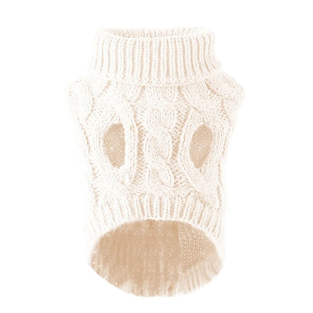 Warm Pet Sweater Winter Dog Clothes for Small Medium Dogs Knitted Puppy Cat Coat Chihuahua French Bulldogs Yorkie Customes