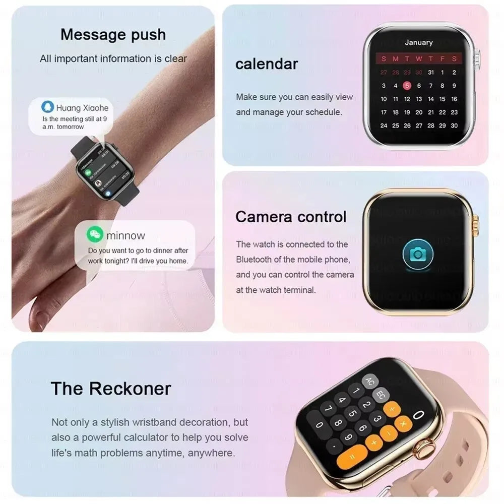 2026 Series 10 GPS Smart Watch – Bluetooth Call Heart Rate Blood Oxygen NFC IP68 Waterproof Smartwatch for Android & iOS - I YAN