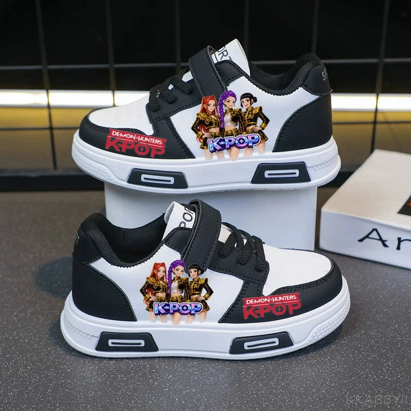 Kpop Demon Hunter Children's Sneakers Kids Fashion Non-slip Casual Shoes Boys Girls Breathable Sneakers Toddlers Outdoor Shoes