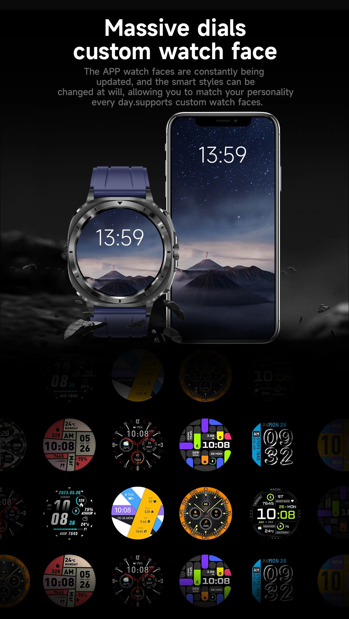 New Health Watch Uric Acid Blood Pressure Blood oxygen Body Analysis Body Fat SmartWatch ECG+PPG Bluetooth call Clock Women Men