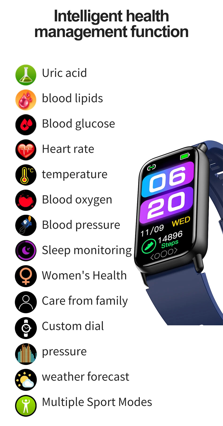 New Original SmartWatch Men Bluetooth Call Sports Smartwatch Heart Rate Health Temperature Monitoring Women For Android IOS 2025