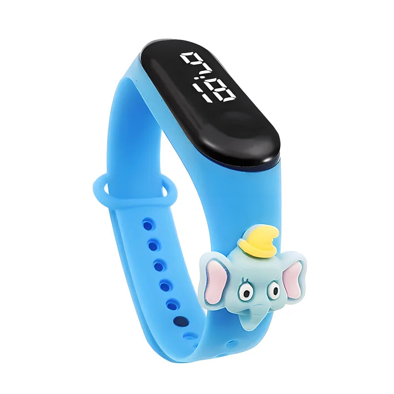 Waterproof Children's Smart Watch Cartoon LED Digital – Fun Electronics Wristwatch Birthday Gift for Kids Age 2-15 - I YAN
