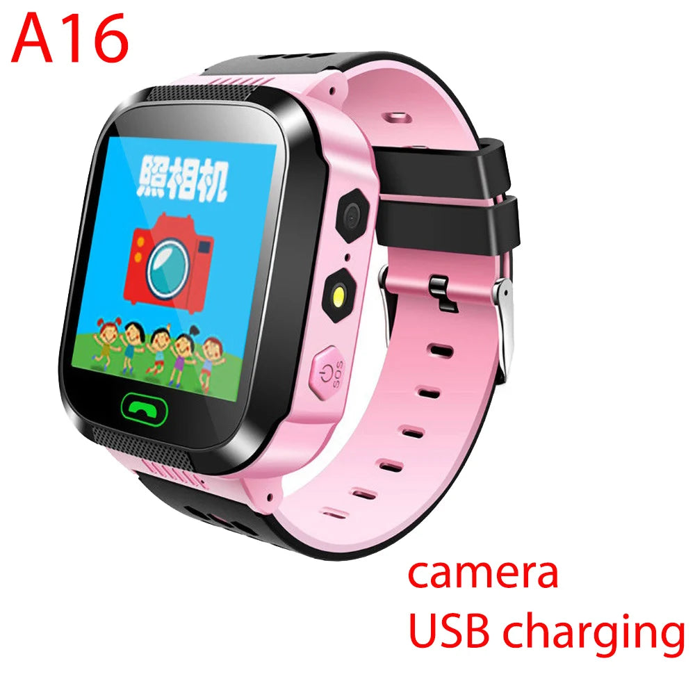 Kids Smart Watch SOS SIM Card Phone Watch – Q19 / A28 / Q88 / A16 IP67 Waterproof Camera LBS Tracker Gift for iOS Android - I YAN