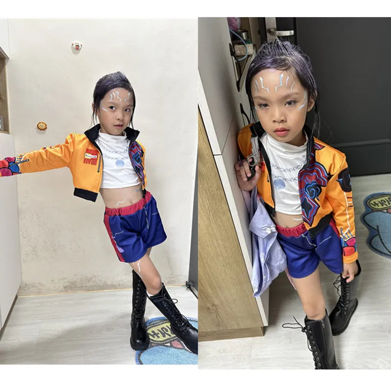 I YAN KPop Rumi cosplay wig bag for kids, featuring colorful hair accessories for Halloween, carnival, and role-playing costumes.