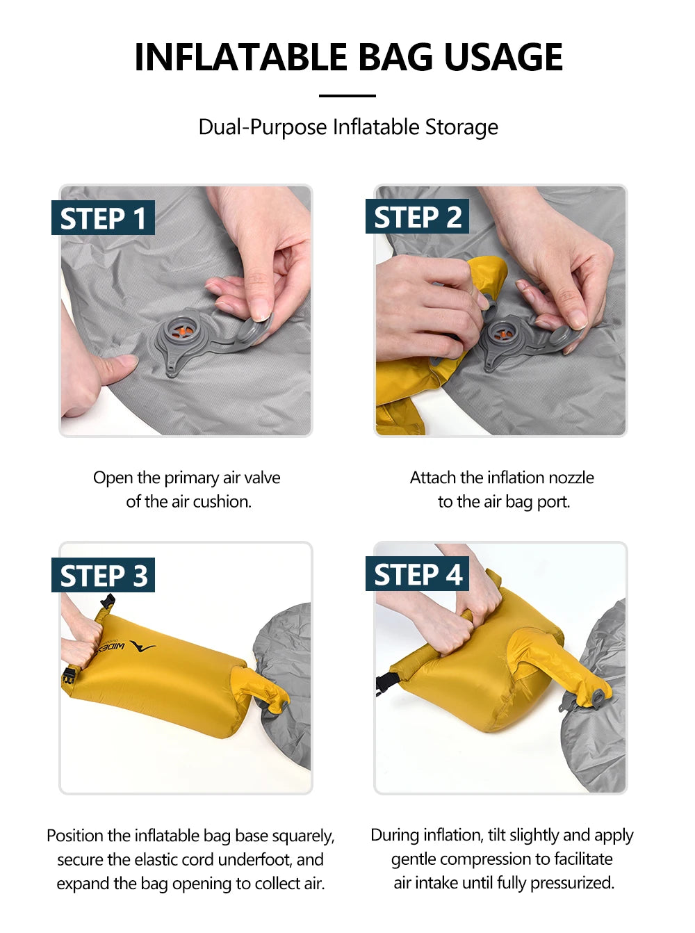 Camping Mat Air Mattress R8 20Dnylon Self-inflating Single Bed Mattress Tourist Tent Inflatable Sleeping Mats Supplies