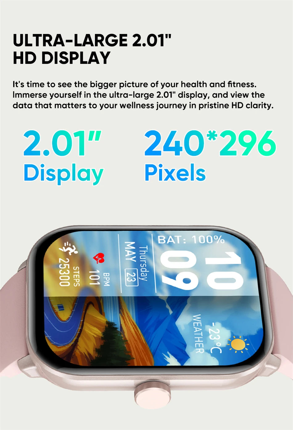 Watch 5 Global Version Men Women AMOLED Screen Always Show Time Heart Rate Bluetooth Call GPS Track Waterproof Sports Smartwatch