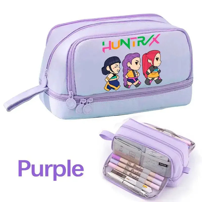 Demon Hunters Pencil Case – Multi-Functional Stationery Storage Bag - I YAN