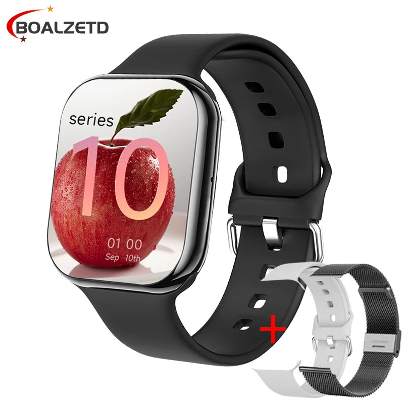 HD 1.85 inch AMOLED SmartWatch 2025 New Waterproof Bluetooth Call Health monitoring Video Woman Men smart watchs For Android IOS