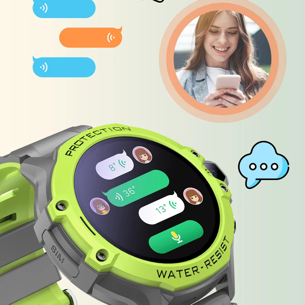 VALDUS 2025 New VK55 4G Children Smartwatch SOS Emergency Call GPS Electronic Fence 0.3 Mpix Camera SIM Card Children Smartwatch