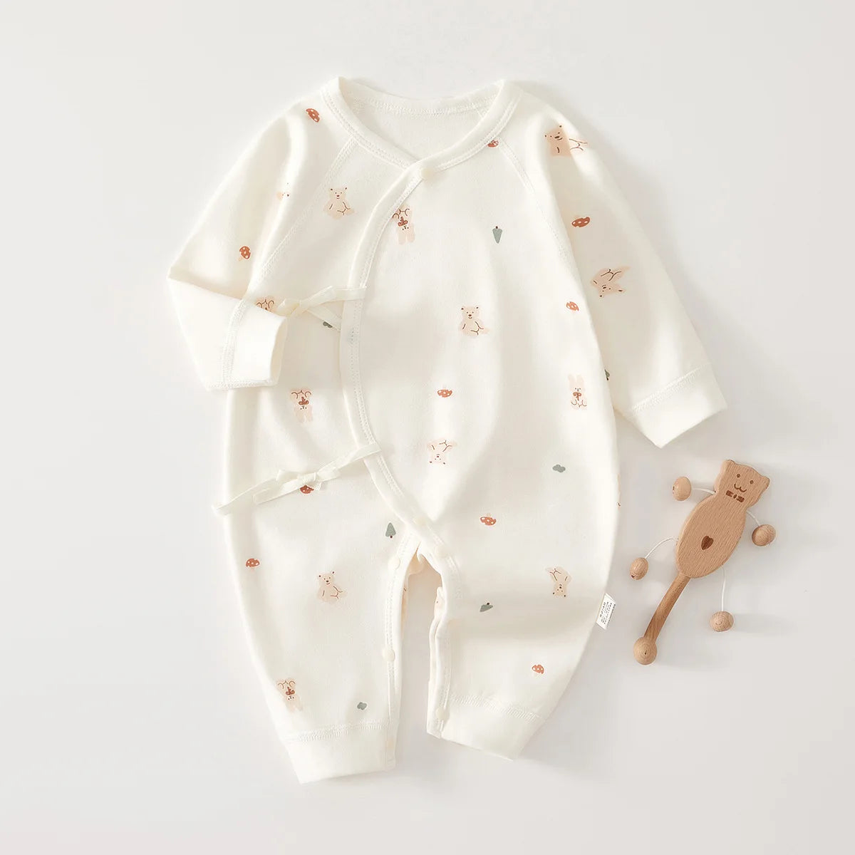 AYNIGIELL High-Quality Newborn Baby Jumpsuit Four Season Cute Children's Jumpsuit 0-6M Cute Baby Girl Male Baby Clothing - I YAN