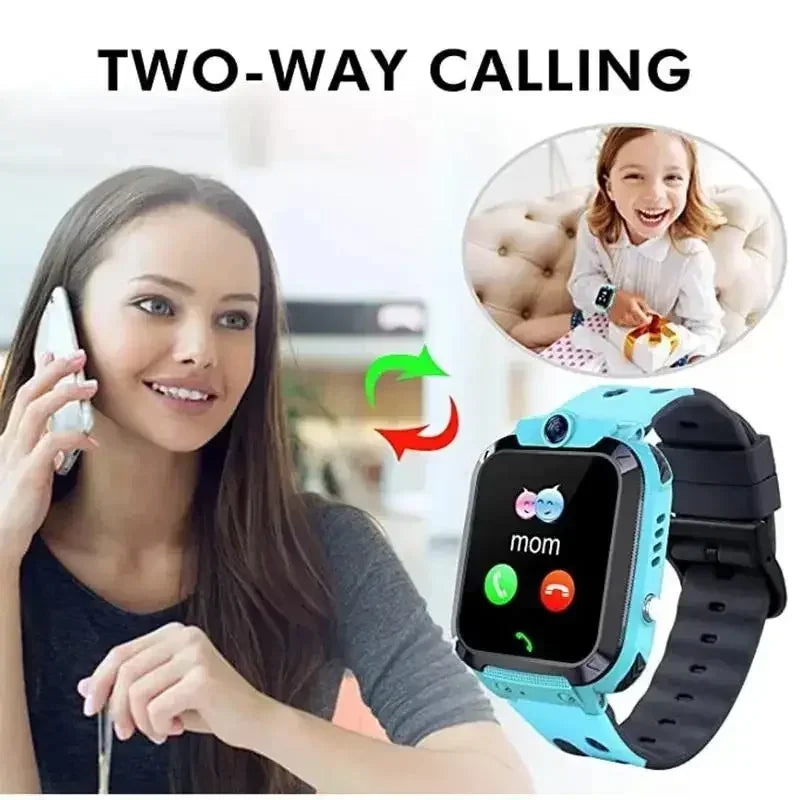 Lenovo Kids Smart Watch 4G GPS Tracker – SIM Card Calling Camera IP67 Waterproof Children's Watch Birthday Gift - I YAN