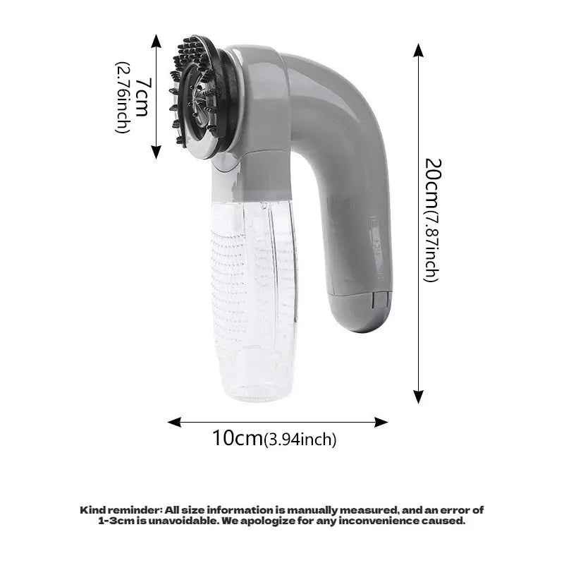 I YAN portable pet hair vacuum cleaner with electric massage for cats and dogs, dual-purpose grooming and cleaning device.