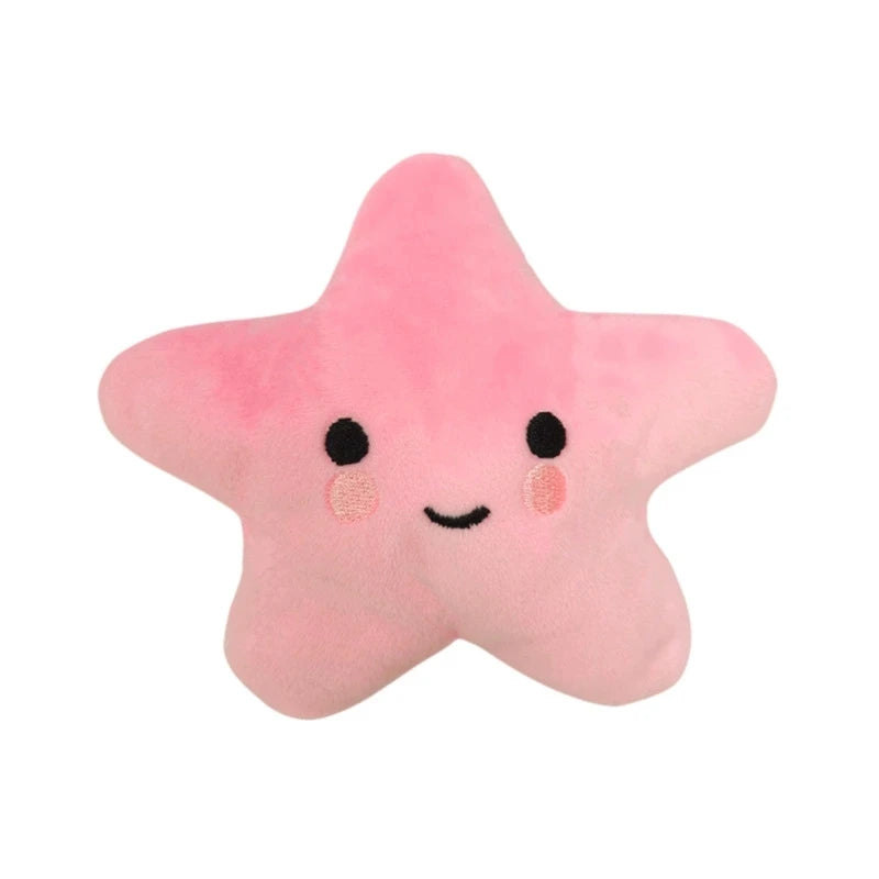 1pcs/pack Puppy Dog Plush Pentagram Squeaky Toys for Small Medium Dogs Bone Aggressive Chewers for Puppy Accessories