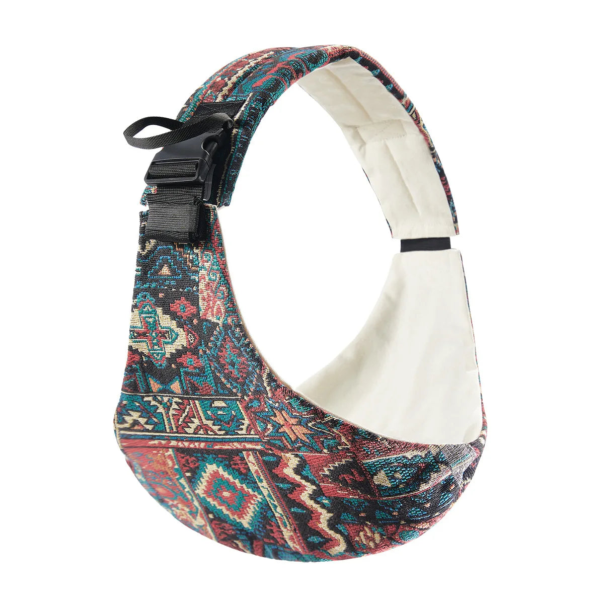 Baby safety carrier with leopard pattern by I YAN, featuring a front hug hip seat for outdoor outings and comfortable support.