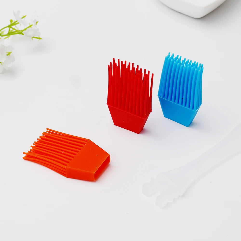 4/1PCS Silicone Barbecue Brush Pastry Grill Bread Oil Brush Split Type High Temperature Resistant BBQ Cake Baking Tool Bakeware