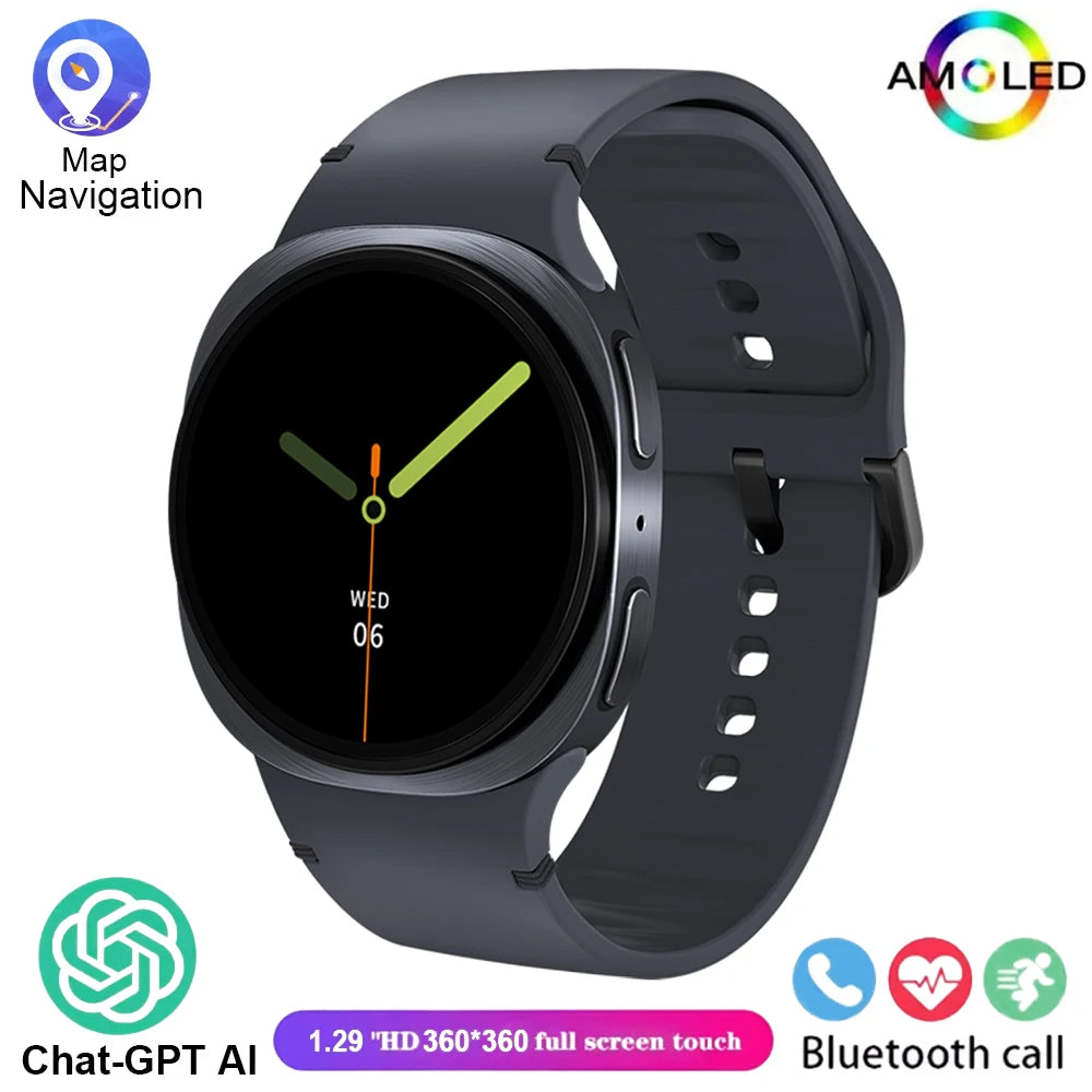 8 Mini New Original Smart Watches Smart Watch Men GPS NFC Bluetooth call 40mm AMOLED Health Fitness Sport Tracker SmartwatchGift