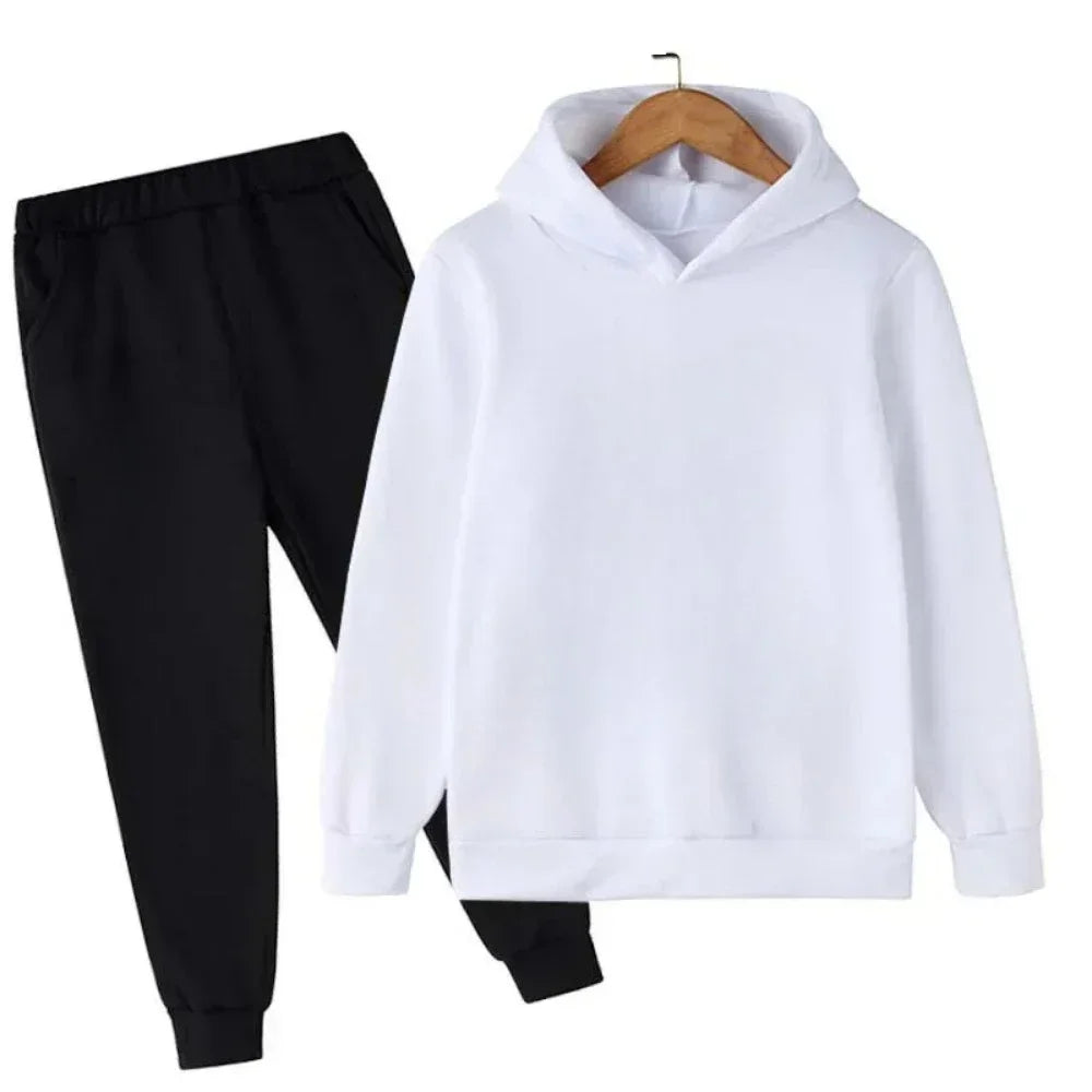 Children Hoodie Tracksuit Autumn Winter New York USA Letter Graphic Sweatshirt Pant Suit Baby Boy Girl Kid Sport Two Pieces Set