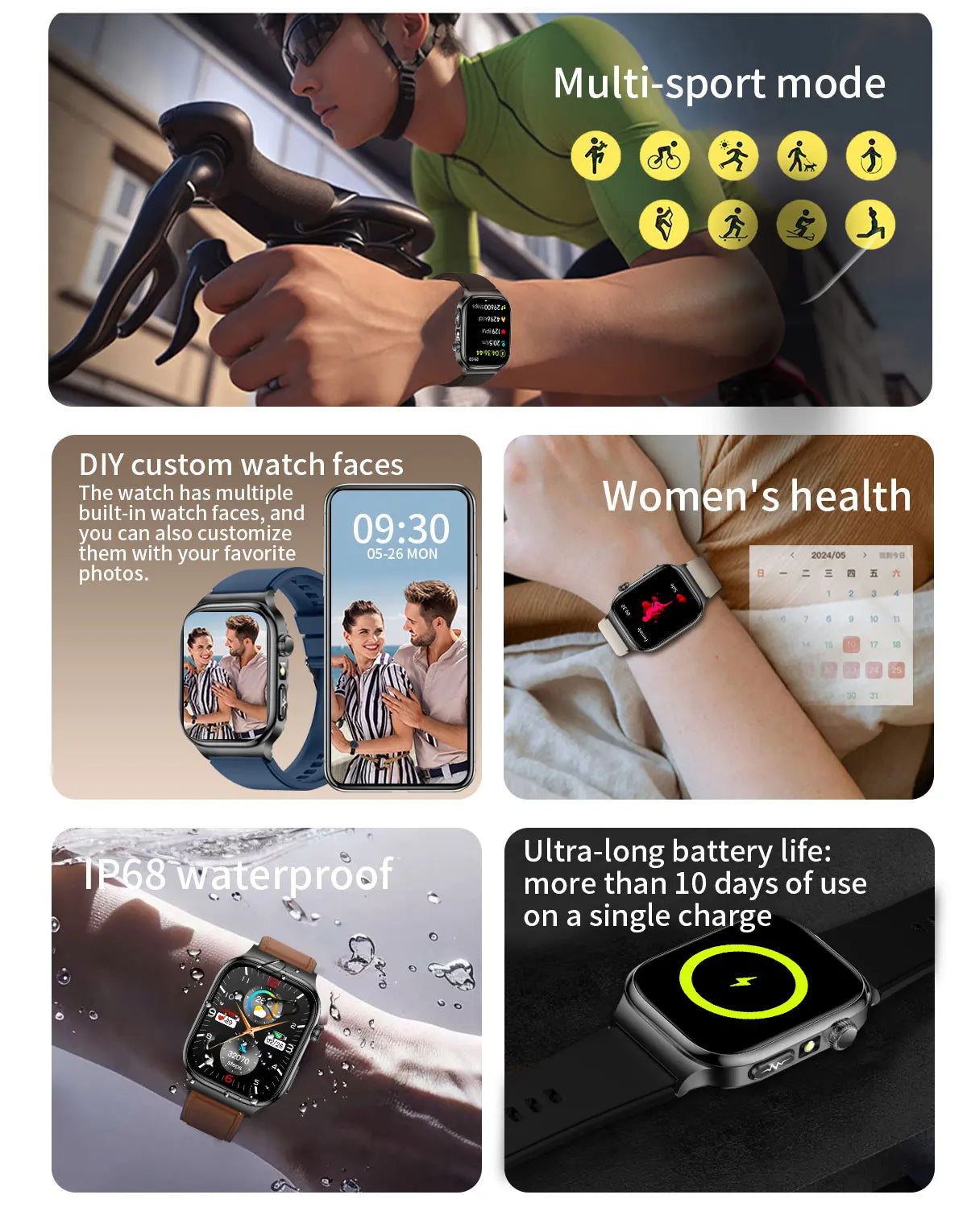 2025 New Precision detection ECG+PPG Uric acid Blood Fat SmartWatch Men Blood Pressure Blood oxygen Voice Call Health Smartwatch