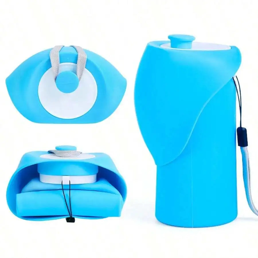 Portable I YAN pet travel water bottle with foldable water jug and dispenser for dogs during outdoor outings