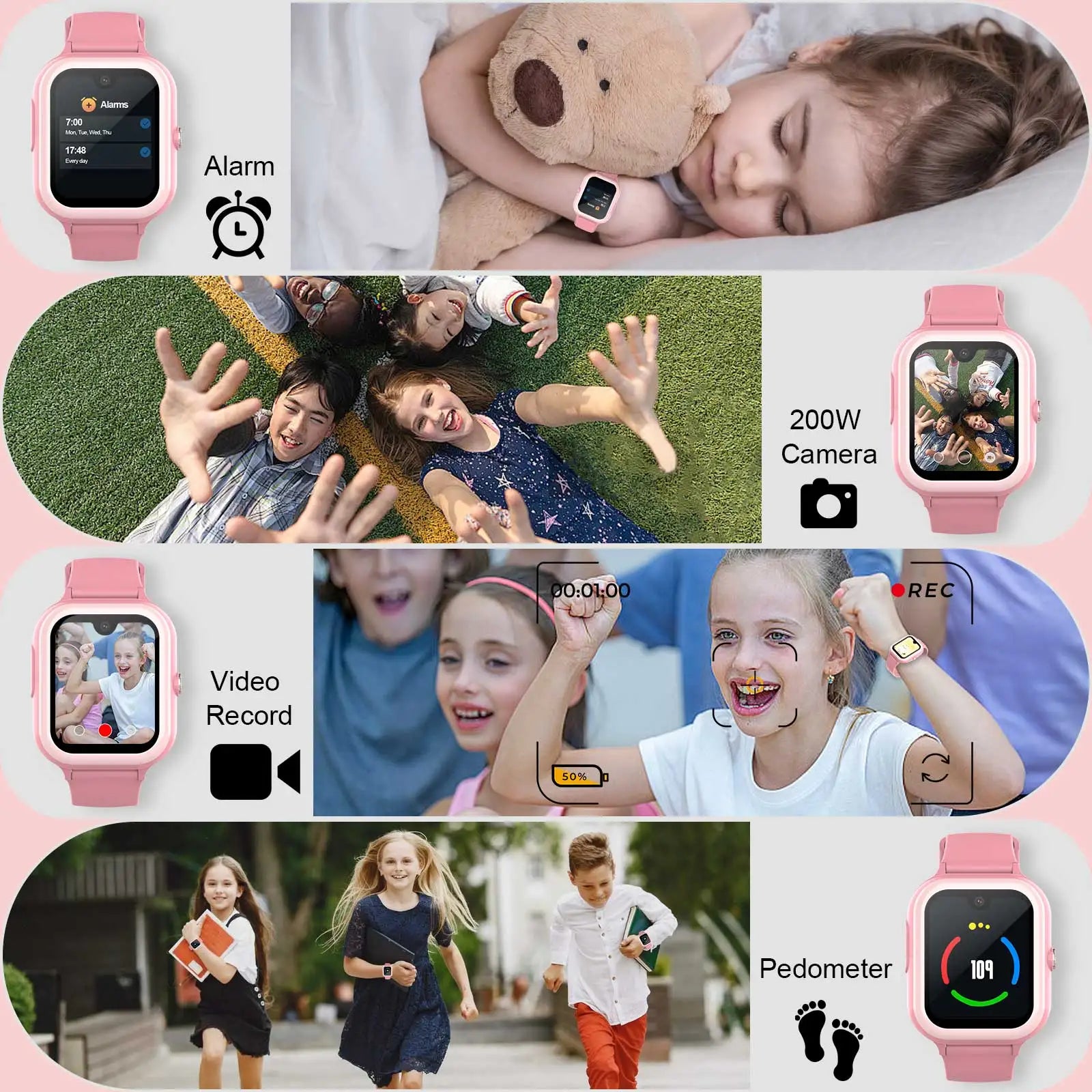 Wonlex KT31 Smart Watch for Children 4G SOS WIFI GPS Tracker AMOLED HD screen Video Call 900mAh Battery Kids SmartWatch Whatsapp