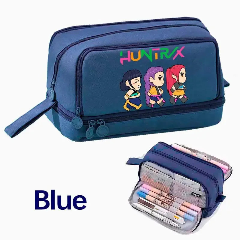 Demon Hunters Pencil Case – Multi-Functional Stationery Storage Bag - I YAN
