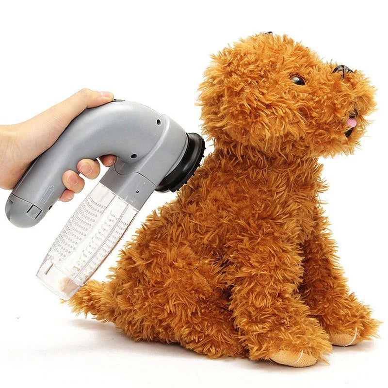 I YAN portable pet hair vacuum cleaner with electric massage function for cats and dogs, dual-purpose grooming and cleaning device.