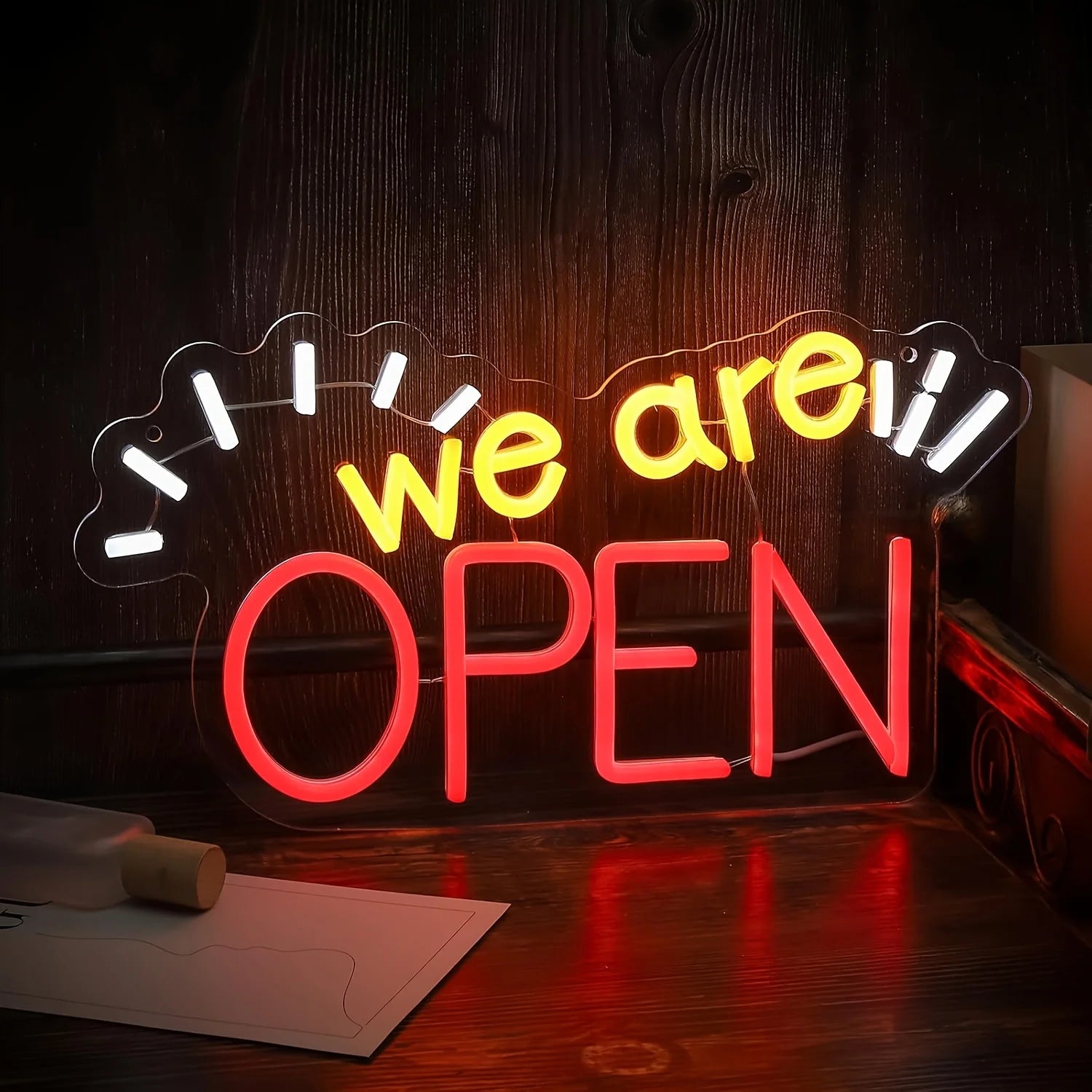 Open LED Neon Signs Light Up Open Sign Walls Window Art Decor for Shop Bar Hotel Restaurant Retail Store Party Pub