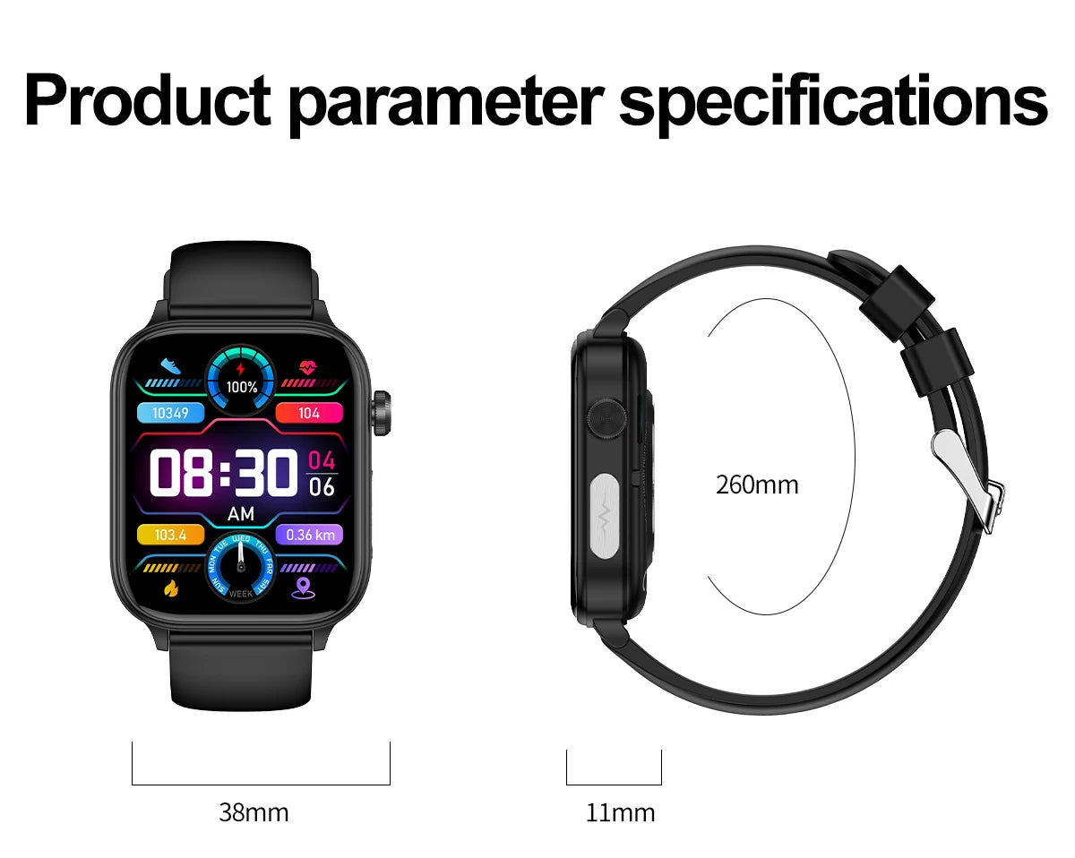 ECG+PPG Monitoring Smart Watch Women Blood pressure Blood Lipid Uric Acid Women Menstrual Health Tracker Smartwatches