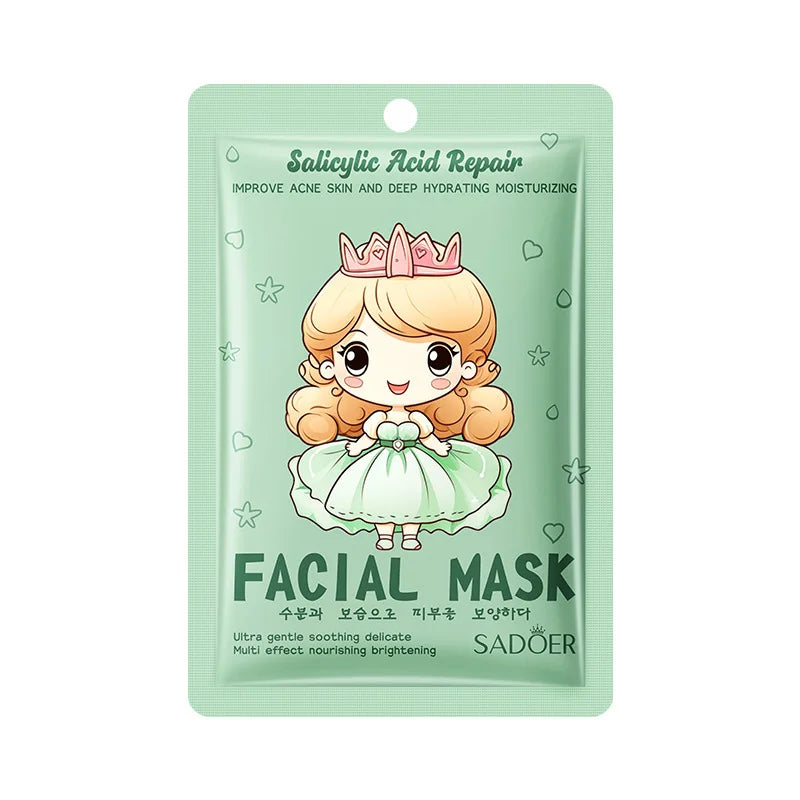 10pcs SADOER Hyaluronic Acid Collagen Face Mask Facial Skincare Moisturizing Hydrating Facial Masks Korean Skin Care Cosmetics