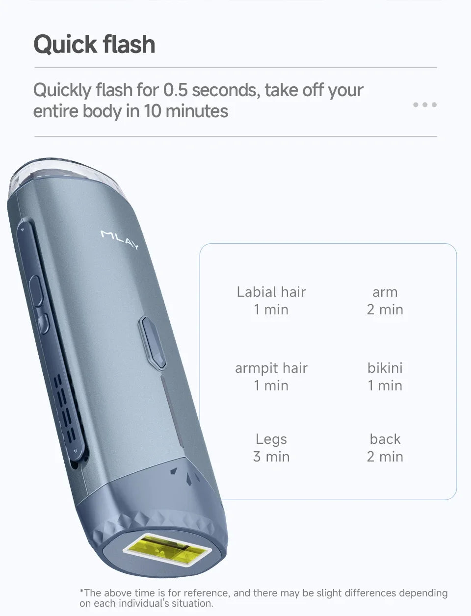 Mlay T18 ICE Cooling Hair Removal Device With Unlimited Shots IPL Laser Home Use Epilator Painless For Whole Body Women Men