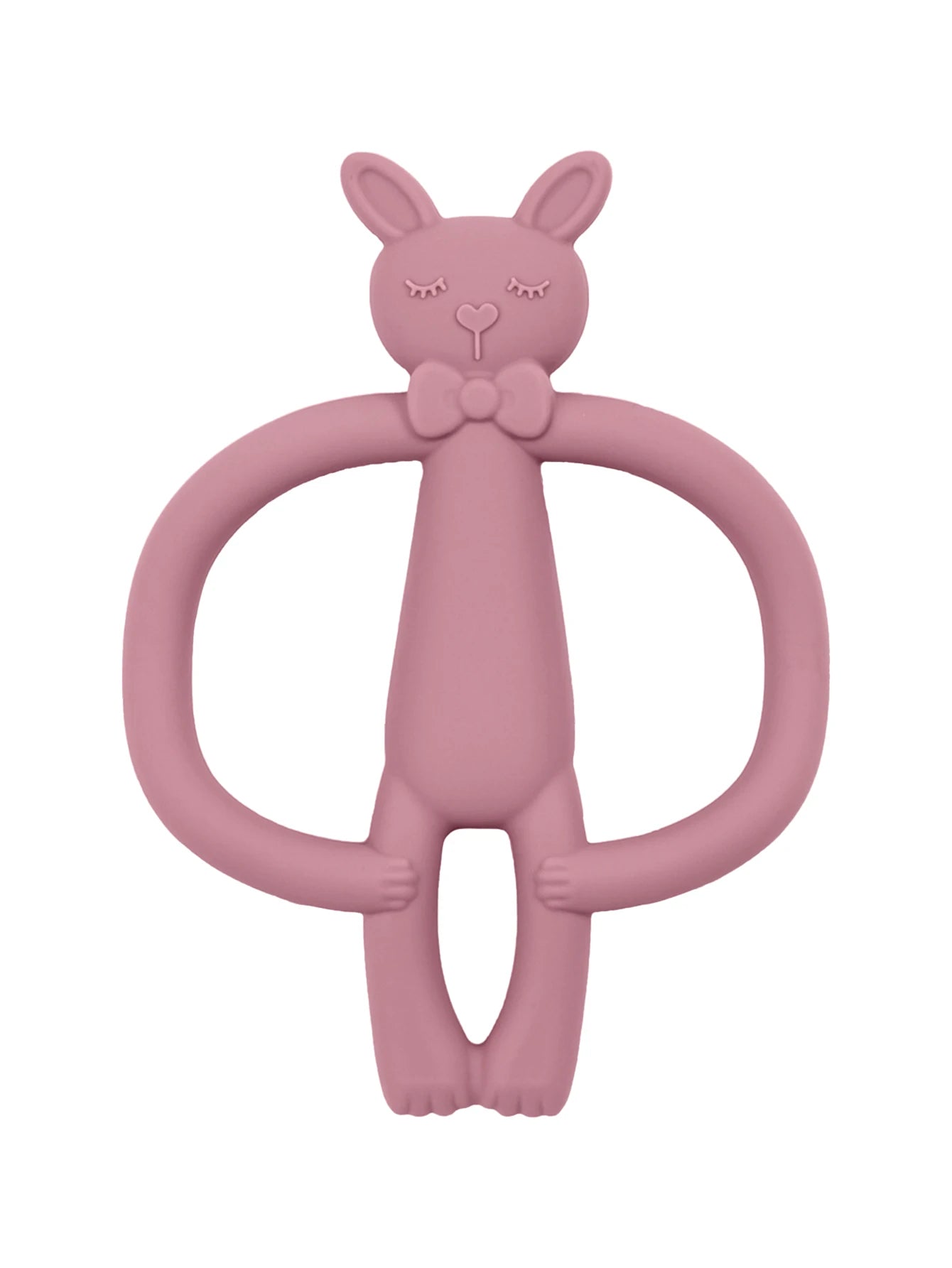 Color Kids 1PCS Silicone Teether Toys Baby Nursing Teether Gifts Newborn Cartoon Rabbit Teether Toys Teething Infant Chewing Toy