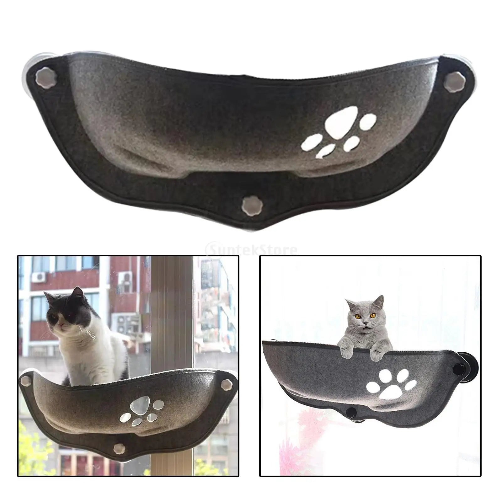 Cat Hammock Window Mounted Cars Bed Suction Cup Pet Perch Washable Pad