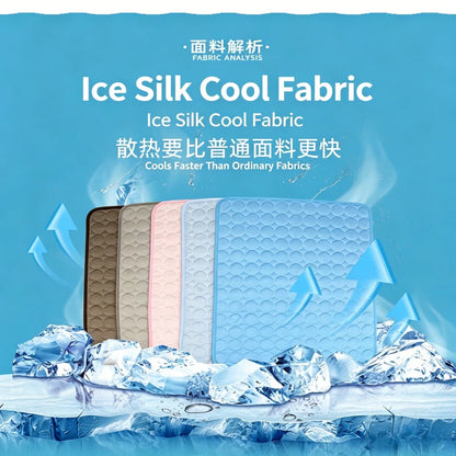 DualPet Dog Cat Summer Cooling Pad Mat Washable Puppy Big Dog Ice Gel Bed Mattress Cool Mascotas Cushion Blanket