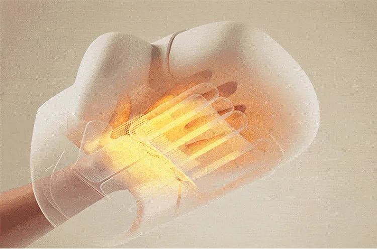 2025 New Electric Hand Massager Home Finger Joint Airbag Kneading Hot Compress Massage Artifact