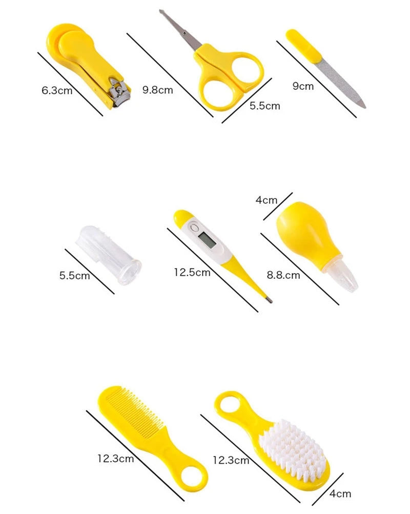 Baby Care Kit 8-Piece Set – Newborn Grooming & Healthcare Gift - I YAN