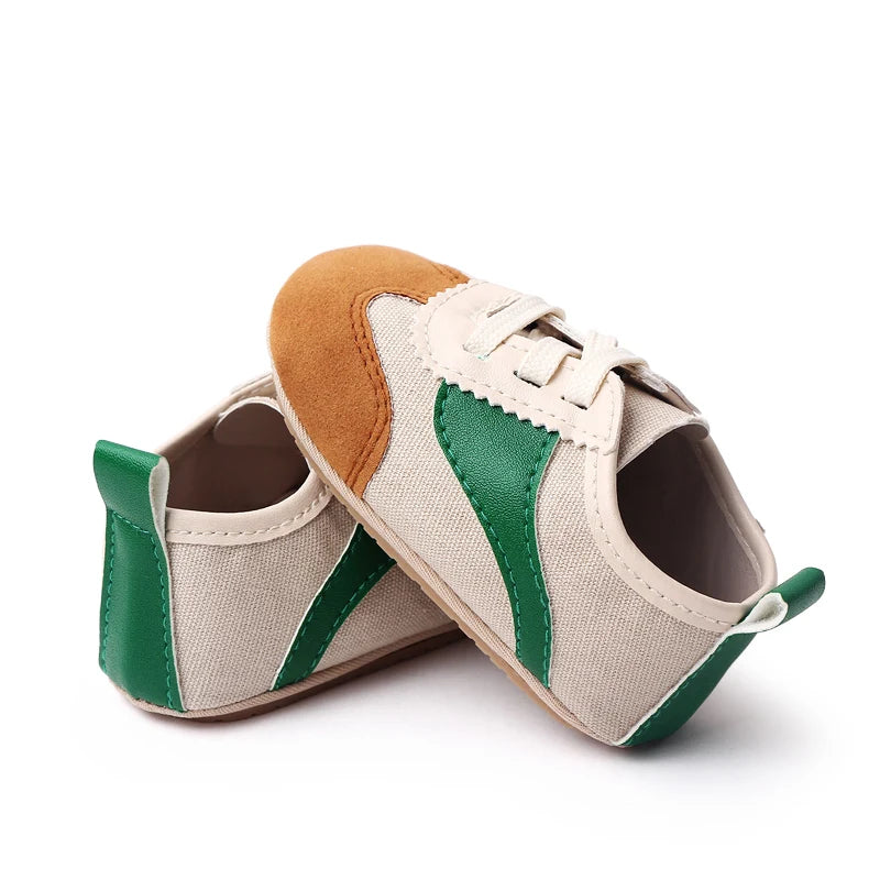 Baby Step Front Shoes Soft-bottom Anti-slip Shoes for Newborns Aged 0-12 Months Classic Children's Canvas Shoes BC2292