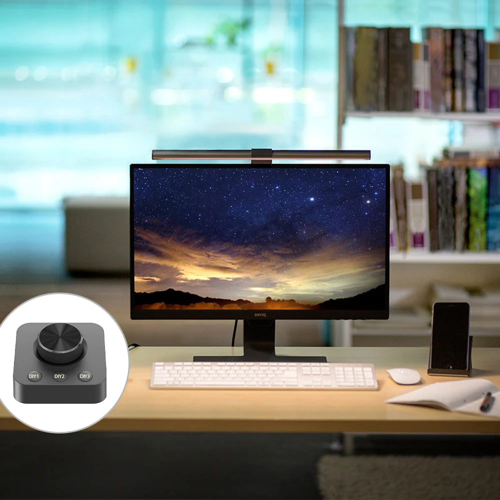 LED Desk Lamp Monitor Light Bar Eye-Care Stepless Dimming Lighting Table Lamp Computer Monitor Screen Light Bar for Work/Gaming