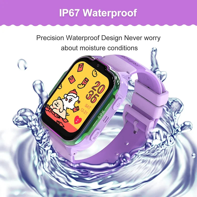 2025 New Kids GPS Smart Watch 4G Track Video Call Camera SOS – Waterproof LBS Location Tracker Smartwatch - I YAN