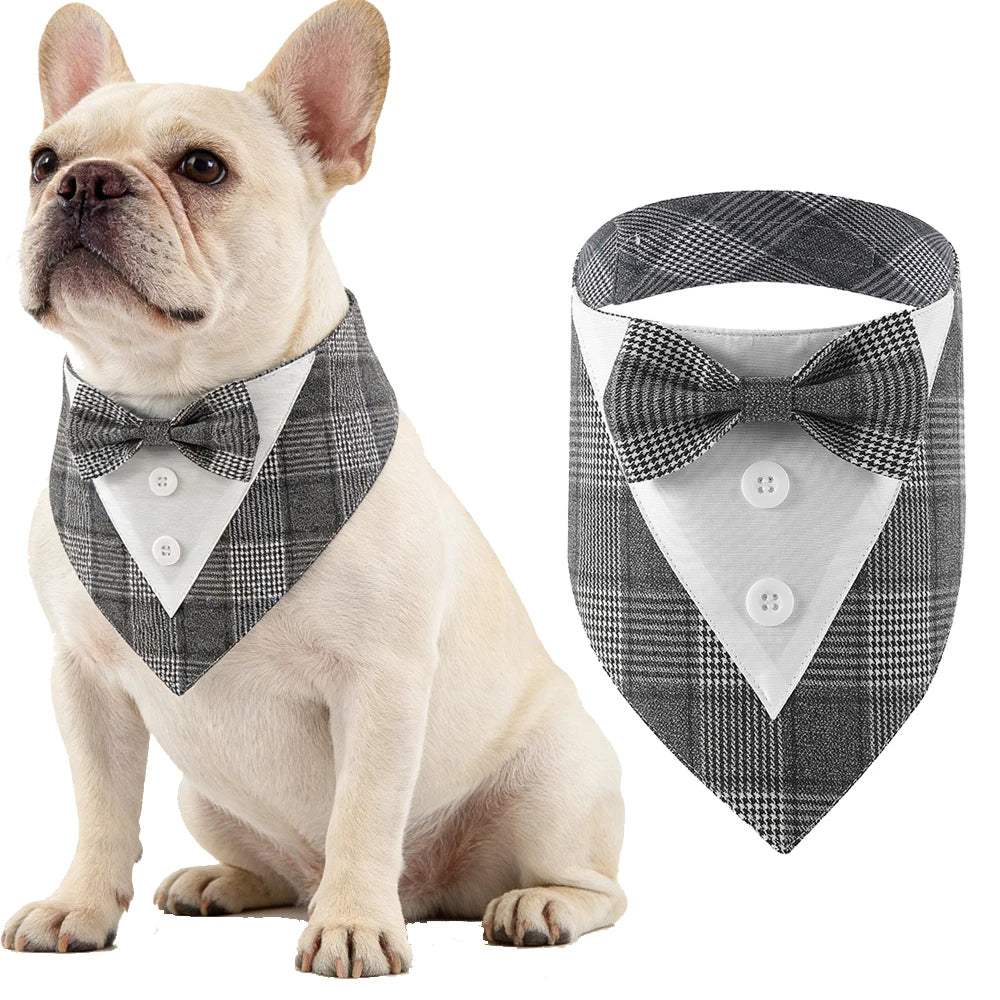 Sucado Pet Bandana Wedding  Dog Collar Triangle Scarf Bow Tie Party