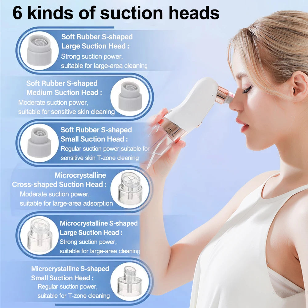 Blackhead Remover Pore Vacuum Cleaner Multifunctional Cleaning Instrument Small Bubble Facial Cleasing Machine Beauty Device