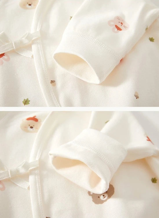 AYNIGIELL High-Quality Newborn Baby Jumpsuit Four Season Cute Children's Jumpsuit 0-6M Cute Baby Girl Male Baby Clothing - I YAN