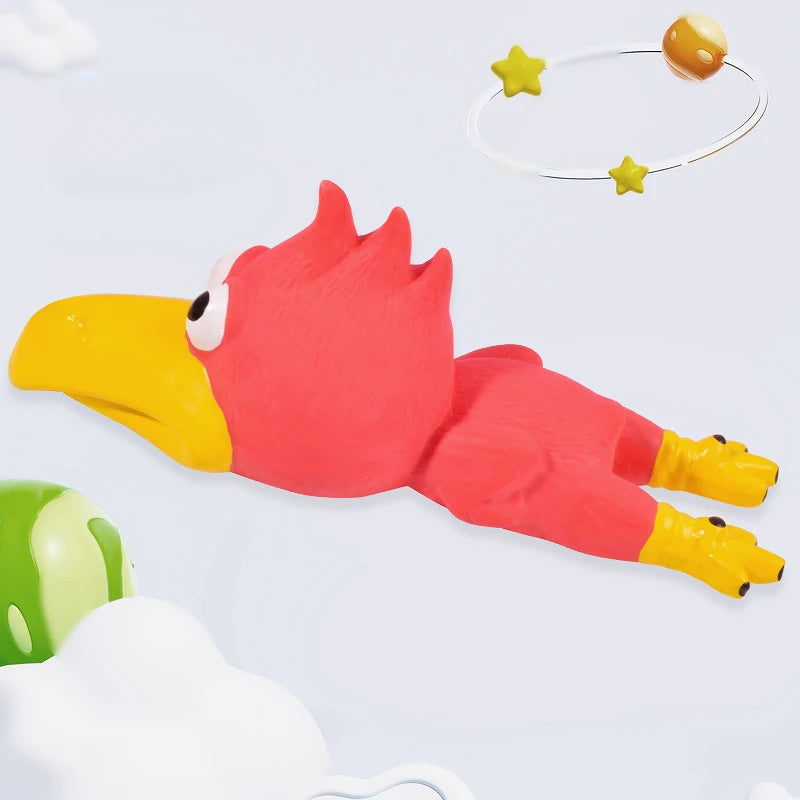 Dog Toys Make a Sound Cooing Chicken Dog Toy - Durable Latex Chew For Small To Medium Breeds Interactive Play & Dental Health