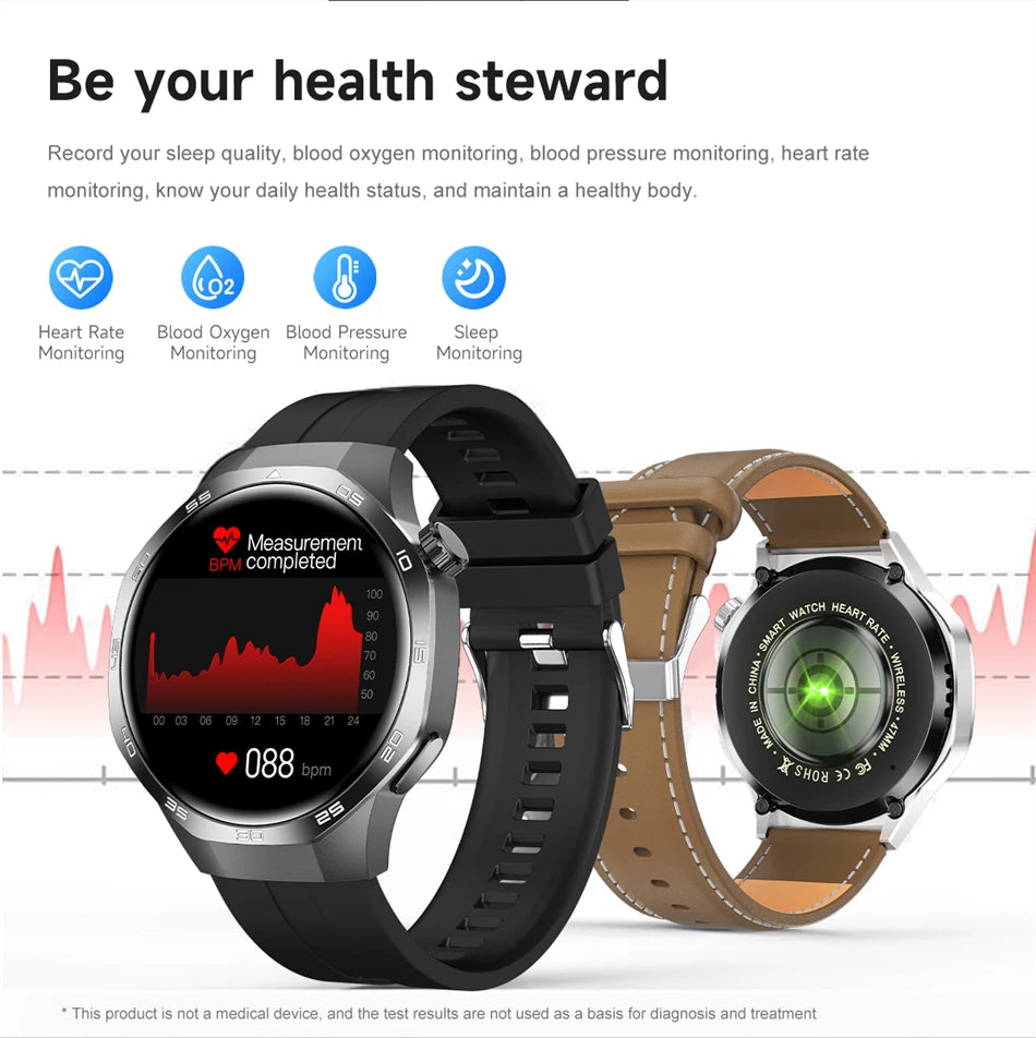 New GT5 Pro Smart Watch Men AMOLED HD Screen GPS NFC Heart Rate Bluetooth Call Watch 5 MAX IP68 Waterproof SmartWatch Man