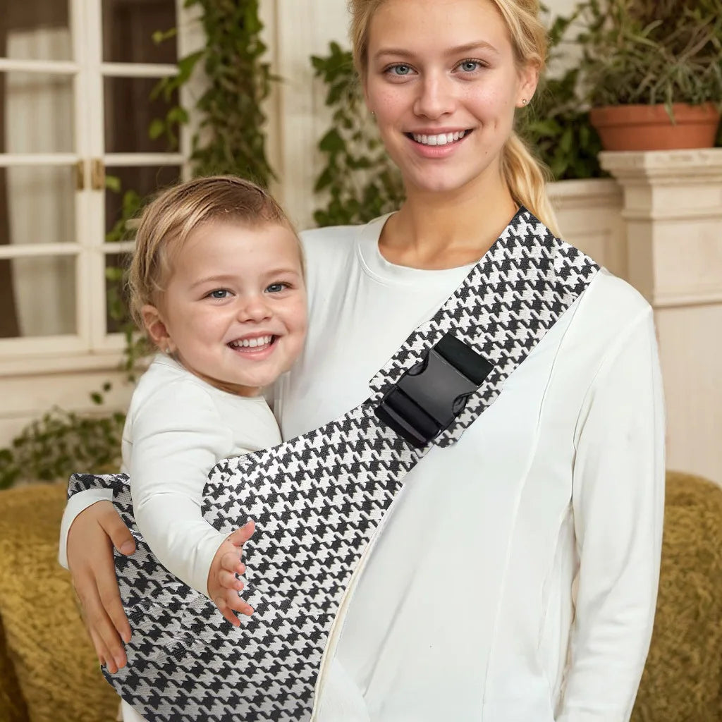 Baby Carrier Newborn Crossbody Wrap with Hip Seat – Adjustable Portable Sling for Travel & Infants - I YAN