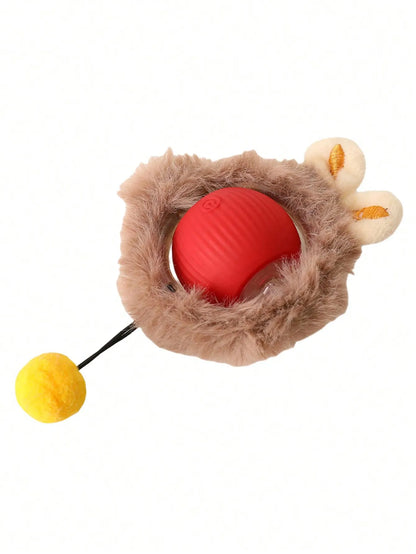 Electric Cat Hunting Toy Set – LED Ball, Tunnel Mat & Fluffy Balls, USB Rechargeable